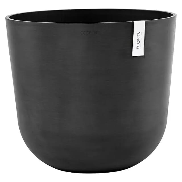 Ecopots Oslo 55 Blumentopf – L 55 Cm X H 48,5 Cm – Dunkelgrau – Innen- Und Außenbereich