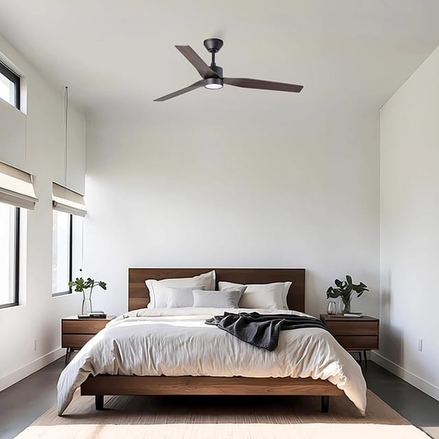 Ventyly - Original Schwarzer Deckenventilator Ø120cm Leicht