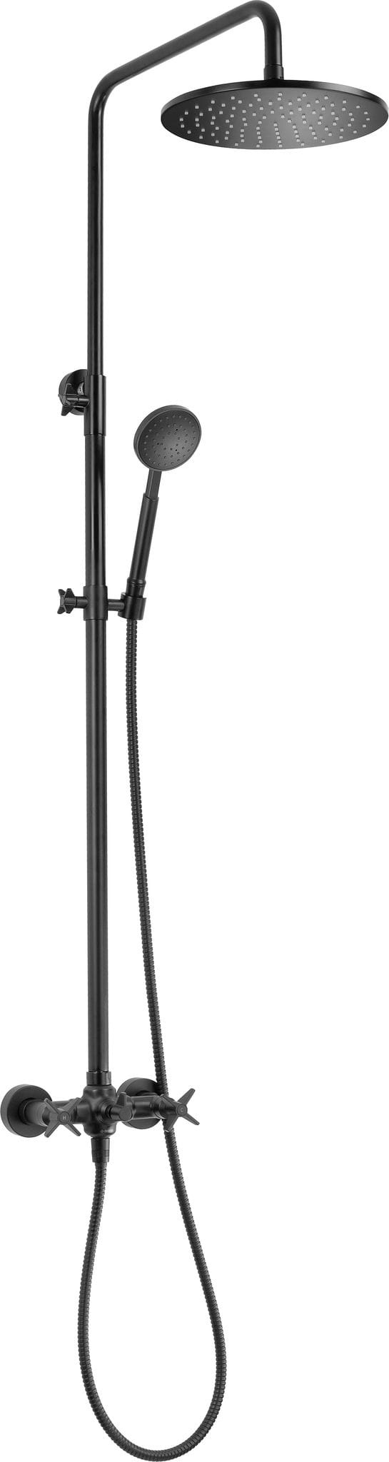 Deante Modell Aufputz Duschset Schwarz Matt