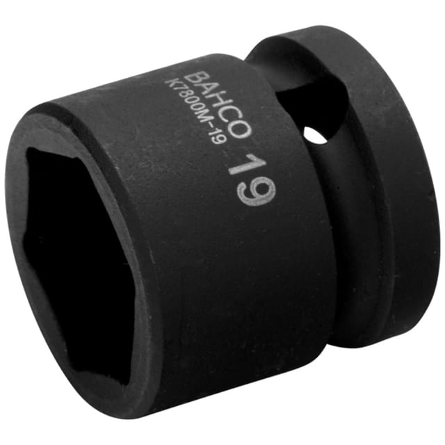 1/2 Kraft-steckschlüssel-einsatz, Ultrakurz, Sechskant, 24 Mm, Phosphatiert - Bahco