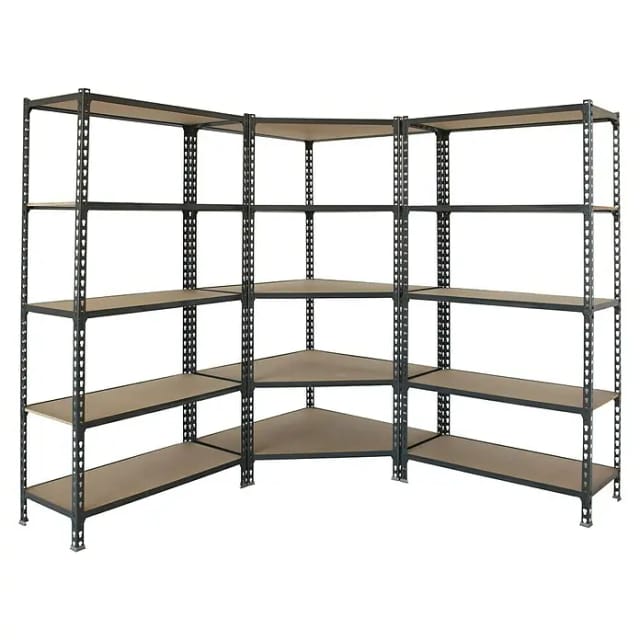 Simonrack Maderclick Eckregal Anthrazit Holz