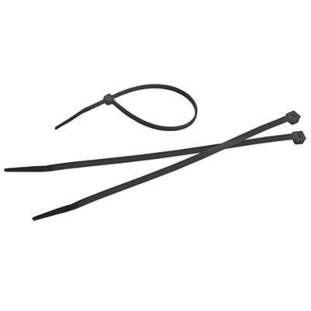 Krawatte Aus Nylon Schwarz 4,8x300mm 50st Tolsen