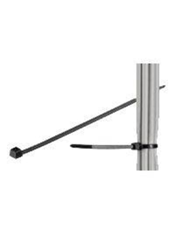 Microconnect - Cabletie3 Clip Schwarz 100 Stück(e) - Kabelclip (schwarz, 20,3 Cm, 2,5 Mm, 100 Stück)