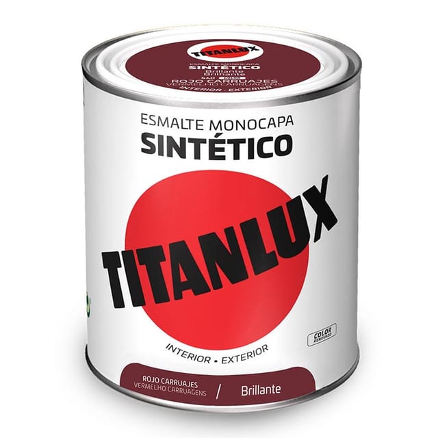 Shiny Carriages Roter Einschichtiger Synthetischer Lack 750 Ml Titanlux