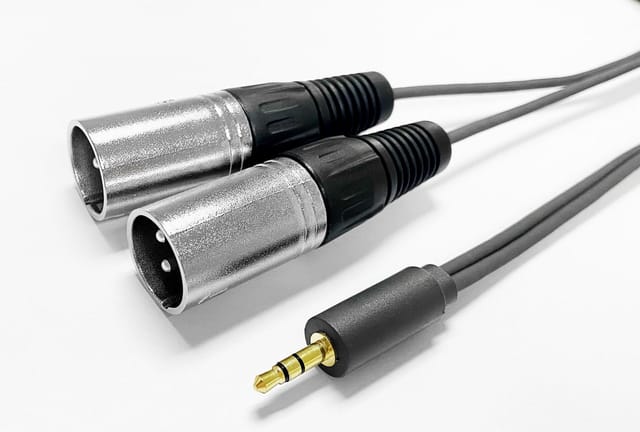 3.5mm Kabel Auf 2 X Xlr Stecker