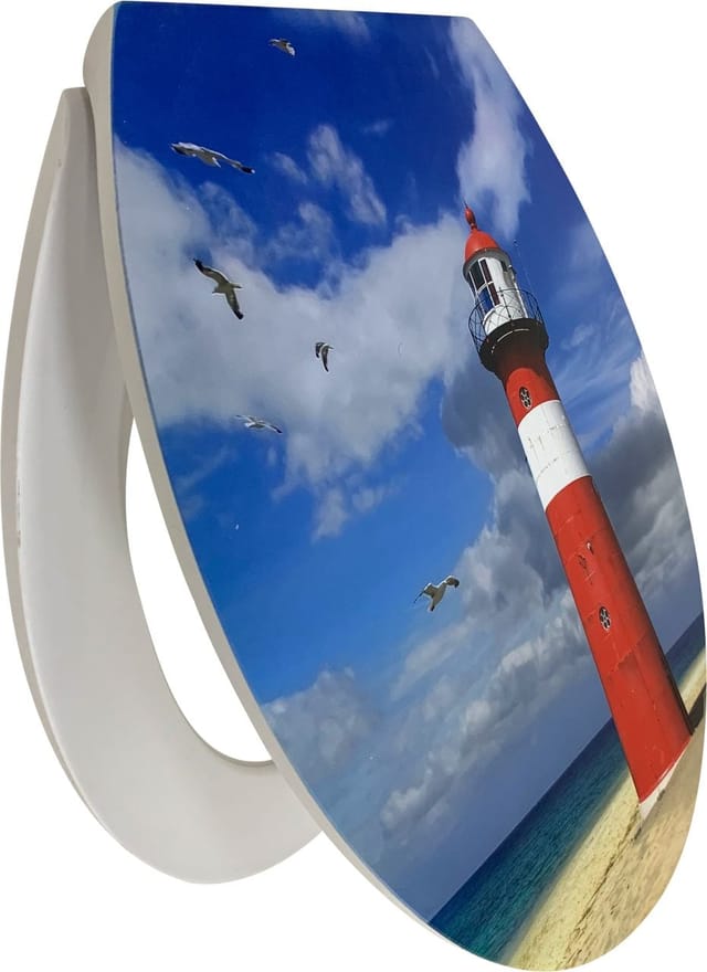 Primaster - Wc-sitz Mit Absenkautomatik Nordsee Weiß Toilettensitz Klobrille
