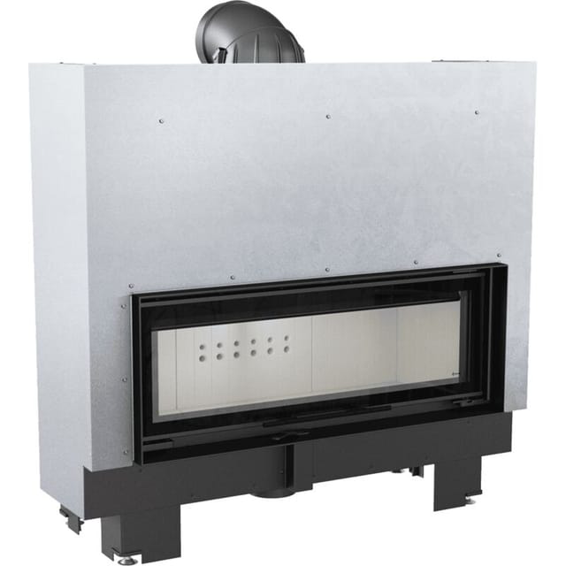 Kamineinsatz Aus Stahl Kratki Mb100 14 Kw Ø 200 Mit Schiebetür