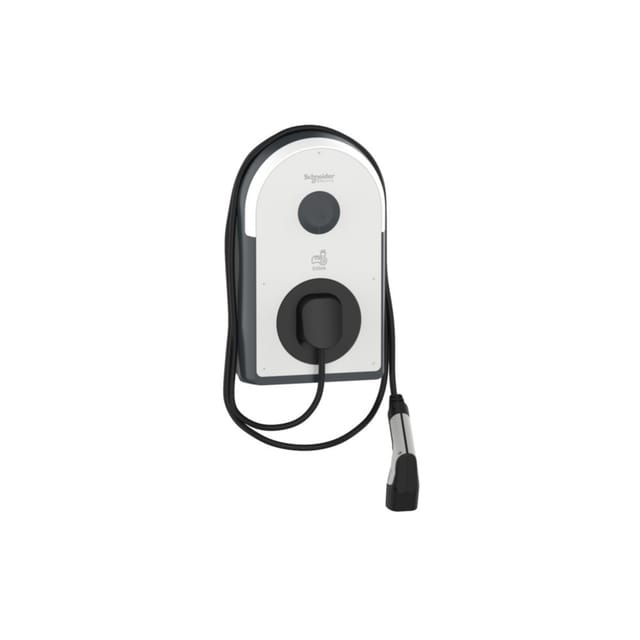 Schneider Pro Ac Wallbox, 22kw, T2 Kabel, Mid 6 Ma, Ip55, Ik10, Nfc/rfid Reader, Evb3s22nc0m