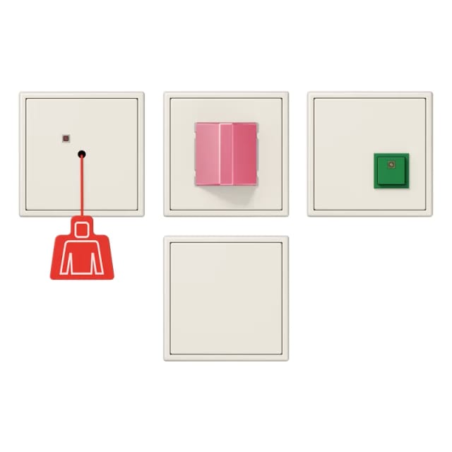 Jung Notrufset, Duroplast, Serie Ls, Weiß Nrs Ls 0834