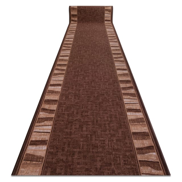 Läufer Antirutsch Linea Braun 80cm Brown 80x150 Cm