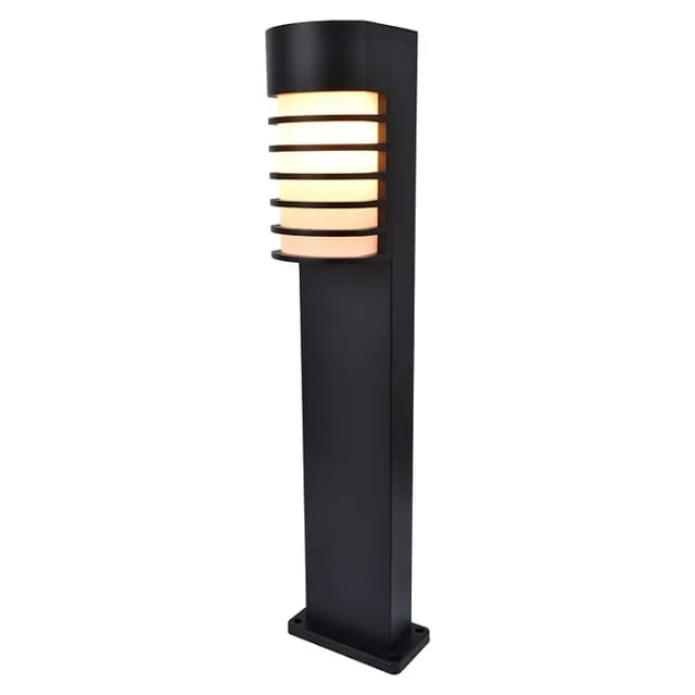 Lutec - Retro Wegeleuchte Fulton Alu Schwarz, Ip54, E27 -smart Fähig- Höhe 75cm