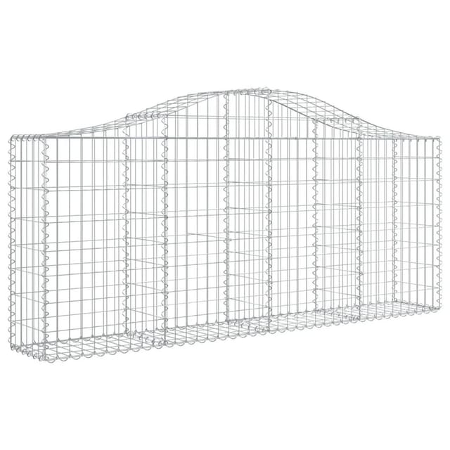 Vidaxl - Gabionen Mit Hochbogen 50 Stk. 200x30x80/100cm Verzinktes Eisen