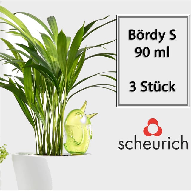 Scheurich - 3x Bewässerungssystem Bördy S3 X Grün 90ml Füllmenge Wasserspender Wasserspender Bördy S 90 Ml