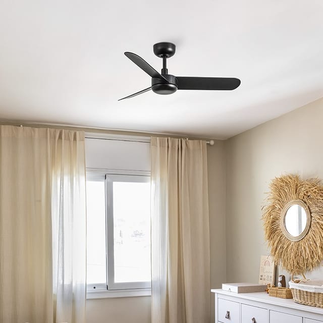 Baires Deckenventilatorschwarz Ø90cm Wifi - Ventyly