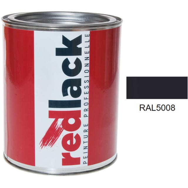 Dose 1l Lack Mehrzweckfarbe – Ral 5008 – Blaugrau – Matt – Für Verschiedene Oberflächen – Redlack