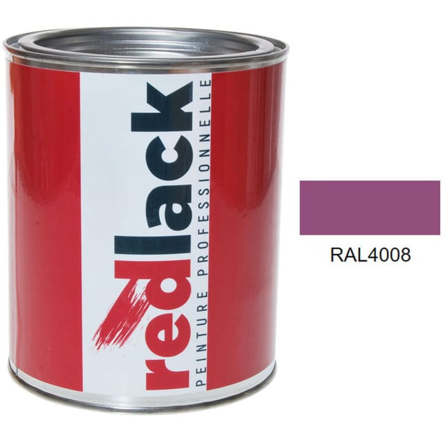 Dose 1l Lack Mehrzweckfarbe – Ral 4008 – Signalviolett – Matt – Für Verschiedene Oberflächen – Redlack
