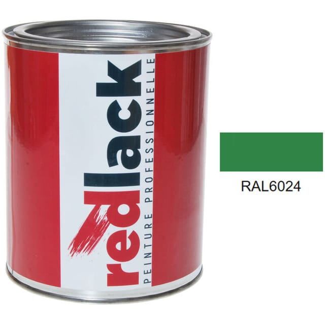 Redlack - Verkehrsgrün Lack Ral 6024 Seidenmatt Multi-support 1l