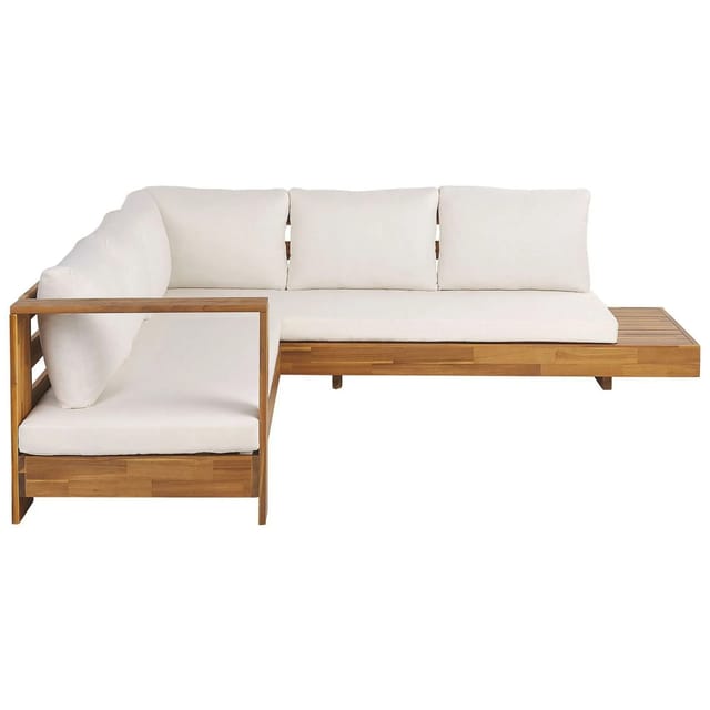 Garten Ecksofa 5-sitzer Marettimo Rechtsseitig Zertifiziertes Akazienholz Braun