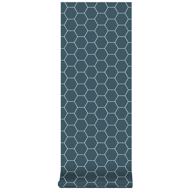 Superfresco Easy - Vliestapete - Honigwabe - Blau - Geo - 10m X 52cm