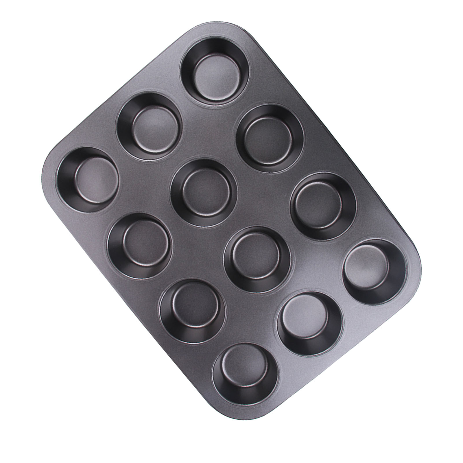 Antihaftbeschichtete Muffinform, Ptfe-beschichtet, 12 Runde Mulden, Backblech Für Kuchen, Für Den Gebrauch In Haushalt Und Küche