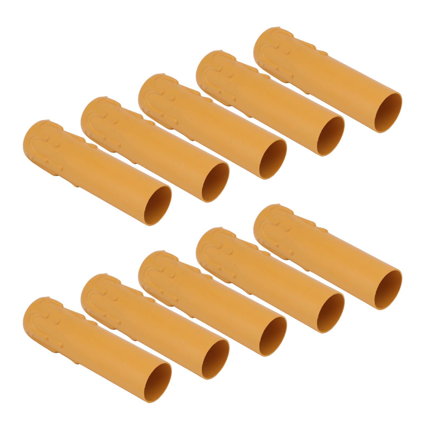 Set Mit 10 Kerzenhülsen, 10 Cm, Vintage-stil, Wachsimitation, Für Kronleuchter, Gelb