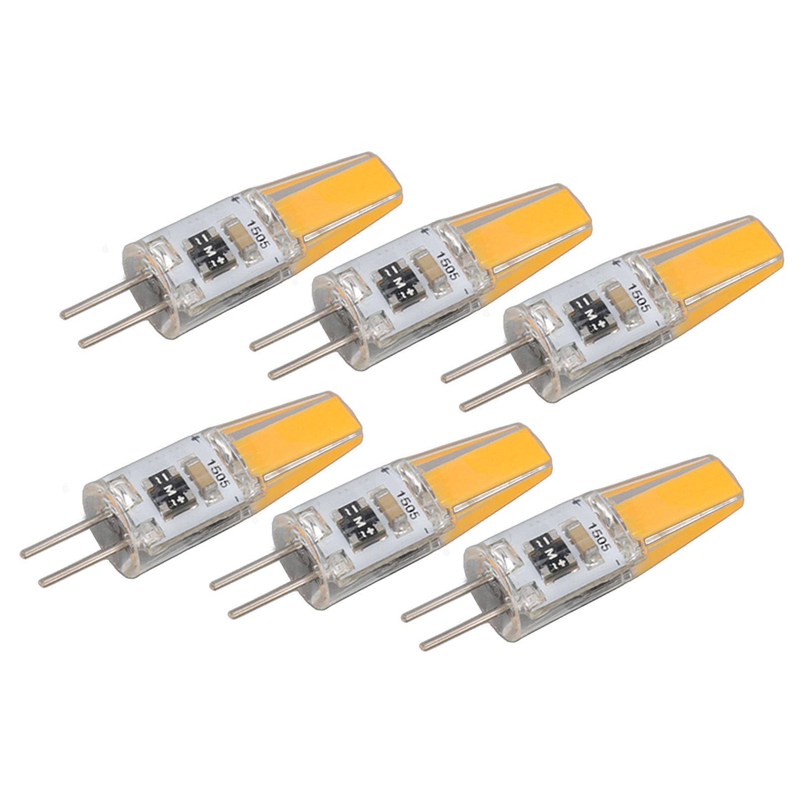 6er-pack G4 2w 180lm Dimmbare Led-lampen Für Tischlampen, Wandleuchten, Kronleuchter – 120v-ersatz