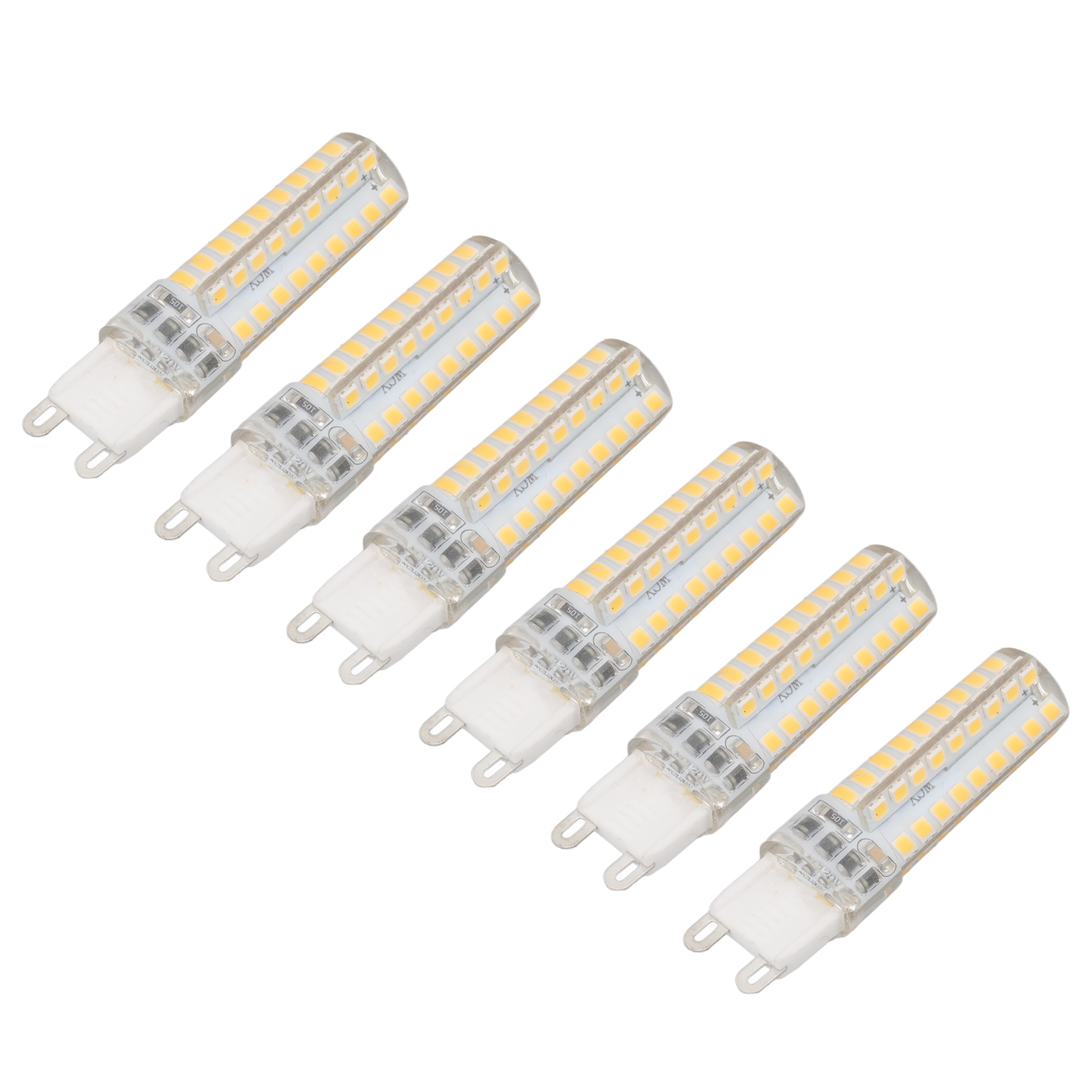 6er-pack Dimmbare G9-led-lampen, 3 W, 270 Lm, 72 Leds, Ersatz Für Tischlampen, Wandleuchten Und Kronleuchter, 220 V