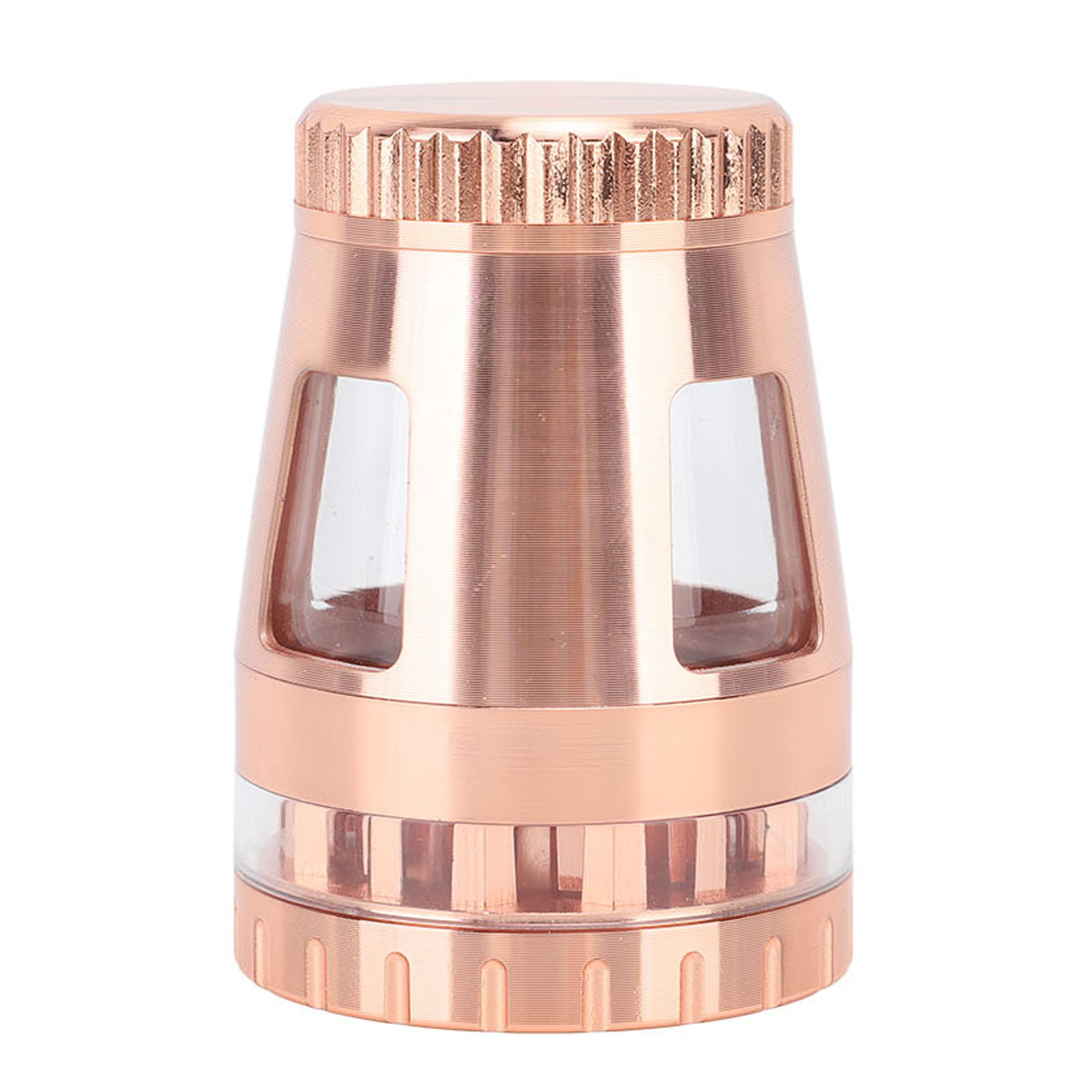 Tragbare, Manuelle Gewürzmühle Aus Edelstahl-zink-legierung, Mahlwerk Für Trockene Kräuter Und Nüsse, Roségoldene Farbe, Kleine Größe, Rostbeständig.