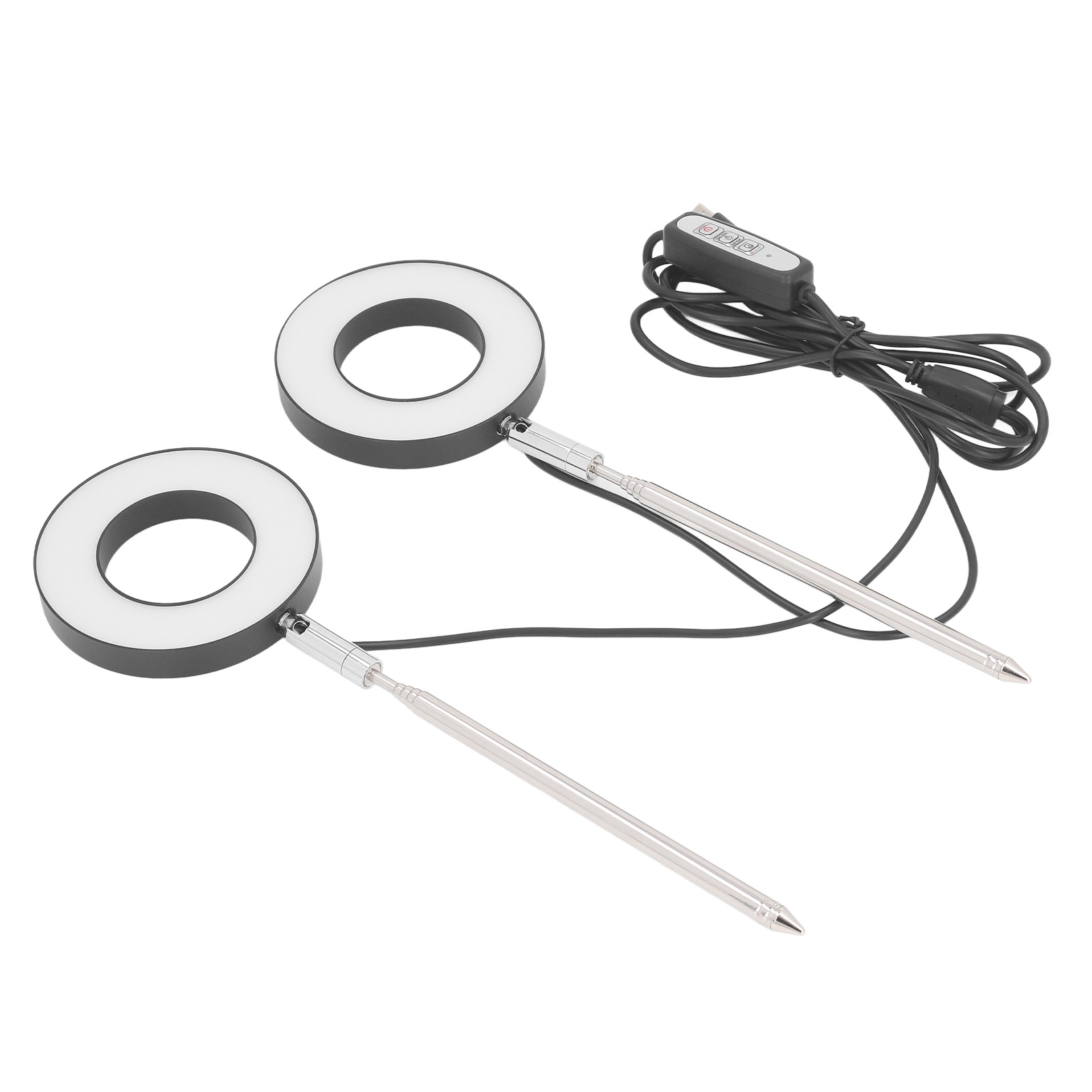 Vollspektrum-led-pflanzenlampe Mit 2 Ausziehbaren Köpfen, 4 Geschwindigkeitsstufen + 3 Timer-einstellungen, Pflanzenbeleuchtung Für Topfsukkulenten