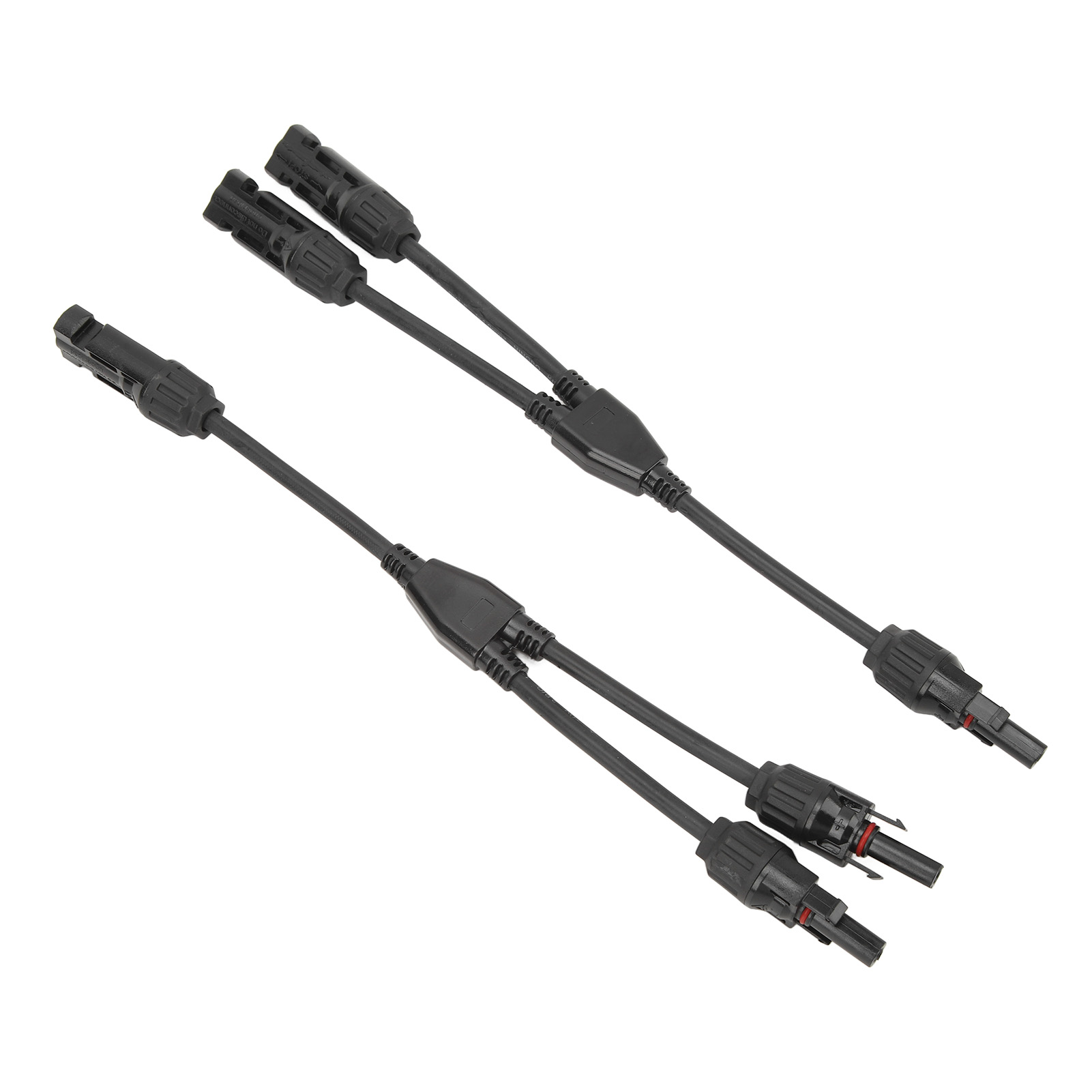 Paar 2-in-1 Parallele Y-solarpanel-kabel, Solaradapter-steckverbinder, Kabelsatz Mit Mff Fmm-steckern, 30 Cm/0,98 Fuß, Für Die Parallelschaltung Von Photovoltaikmodulen.