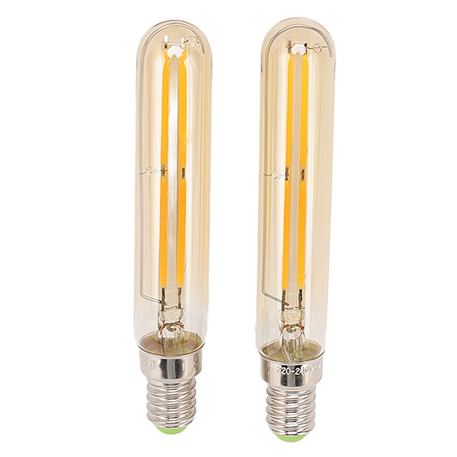 X 4w E14 Led-lampen, 2300k, T20x120-röhre, 220-240v Beleuchtungslampe