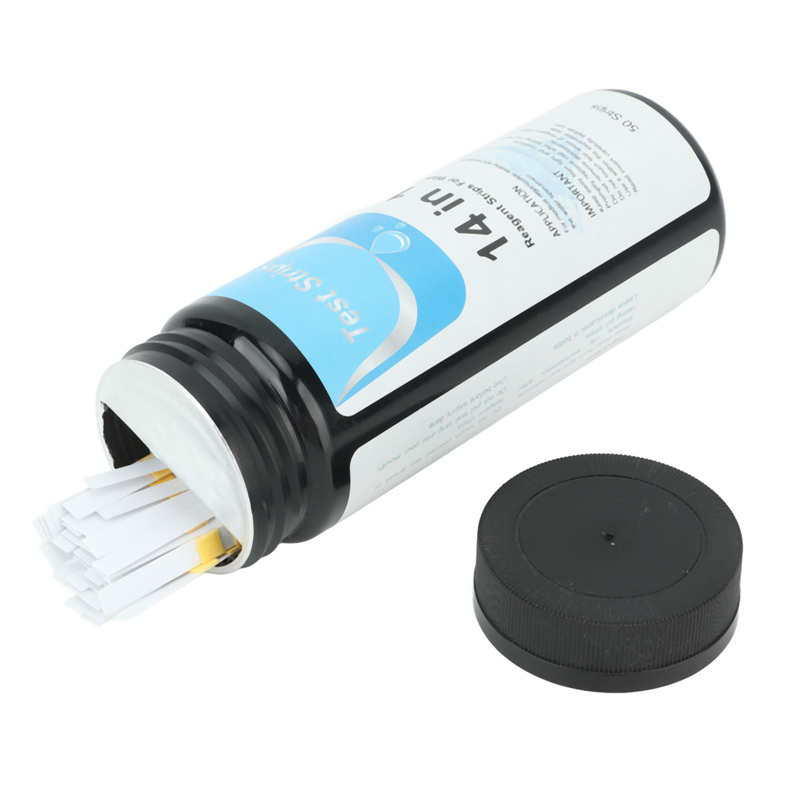 50 14-in-1 Wasserteststreifen Für Ph-meter, Ideal Für Trinkwasser, Schwimmbäder, Heiße Quellen Und Teiche.