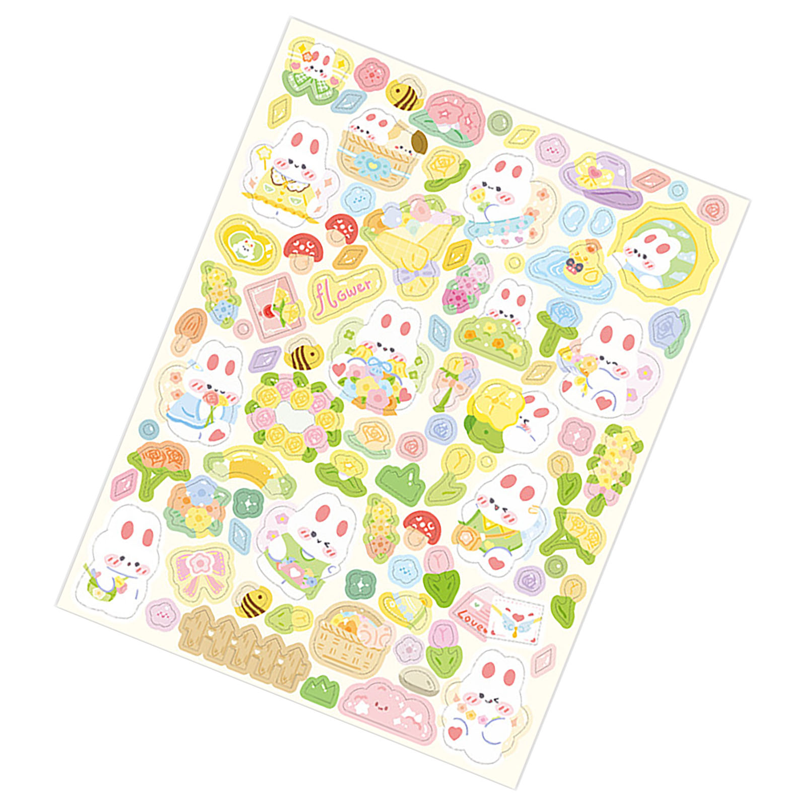 Niedliche Scrapbooking-sticker Mit Mustern, Starke Klebekraft Zum Selbergestalten Von Notizbüchern, Tagebüchern Und Laptops