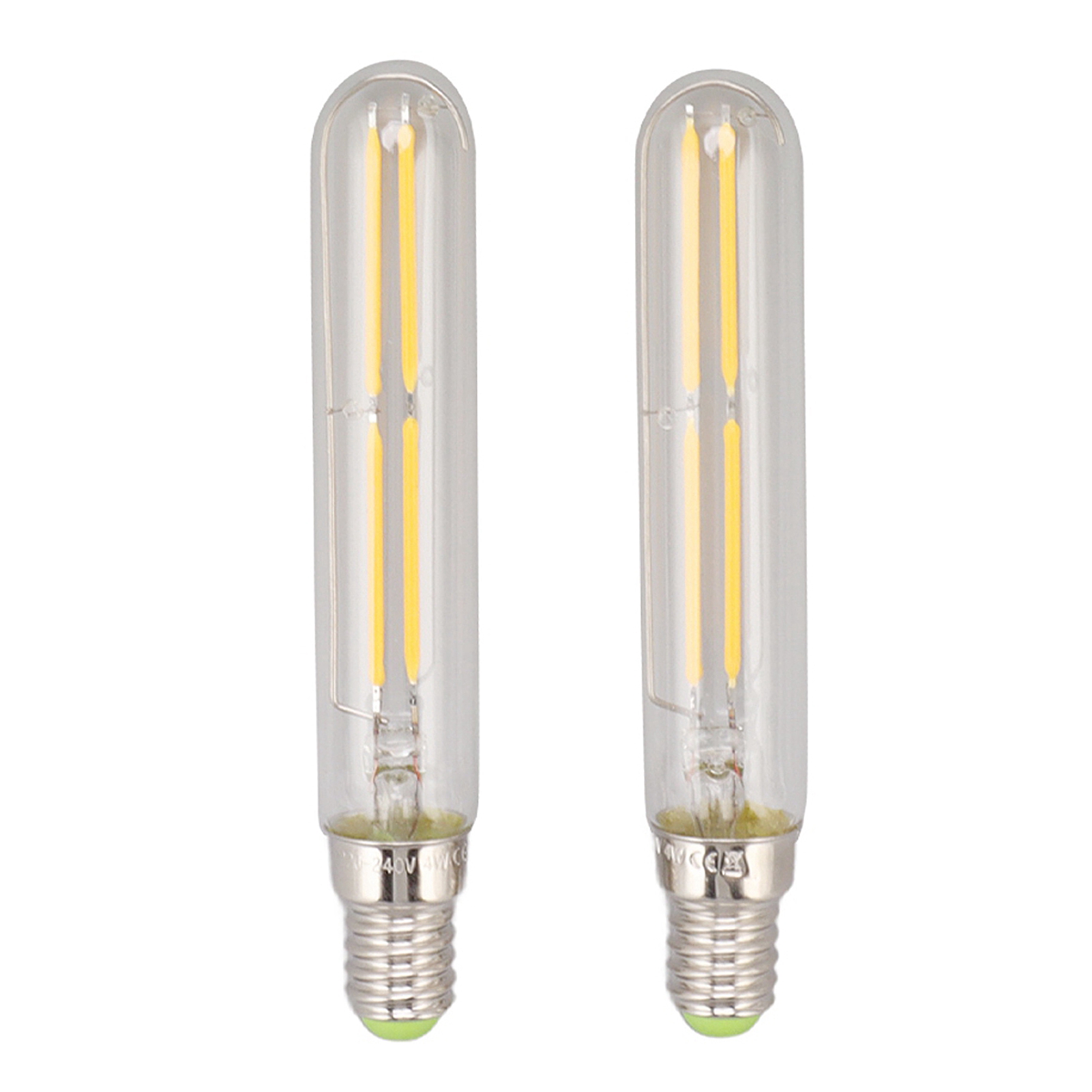2-teilige Led-röhre, 4-w-e14-fassung, 2300 K Warmweißes Licht, T20x120-röhrenform, 220–240 V, Innenbeleuchtung