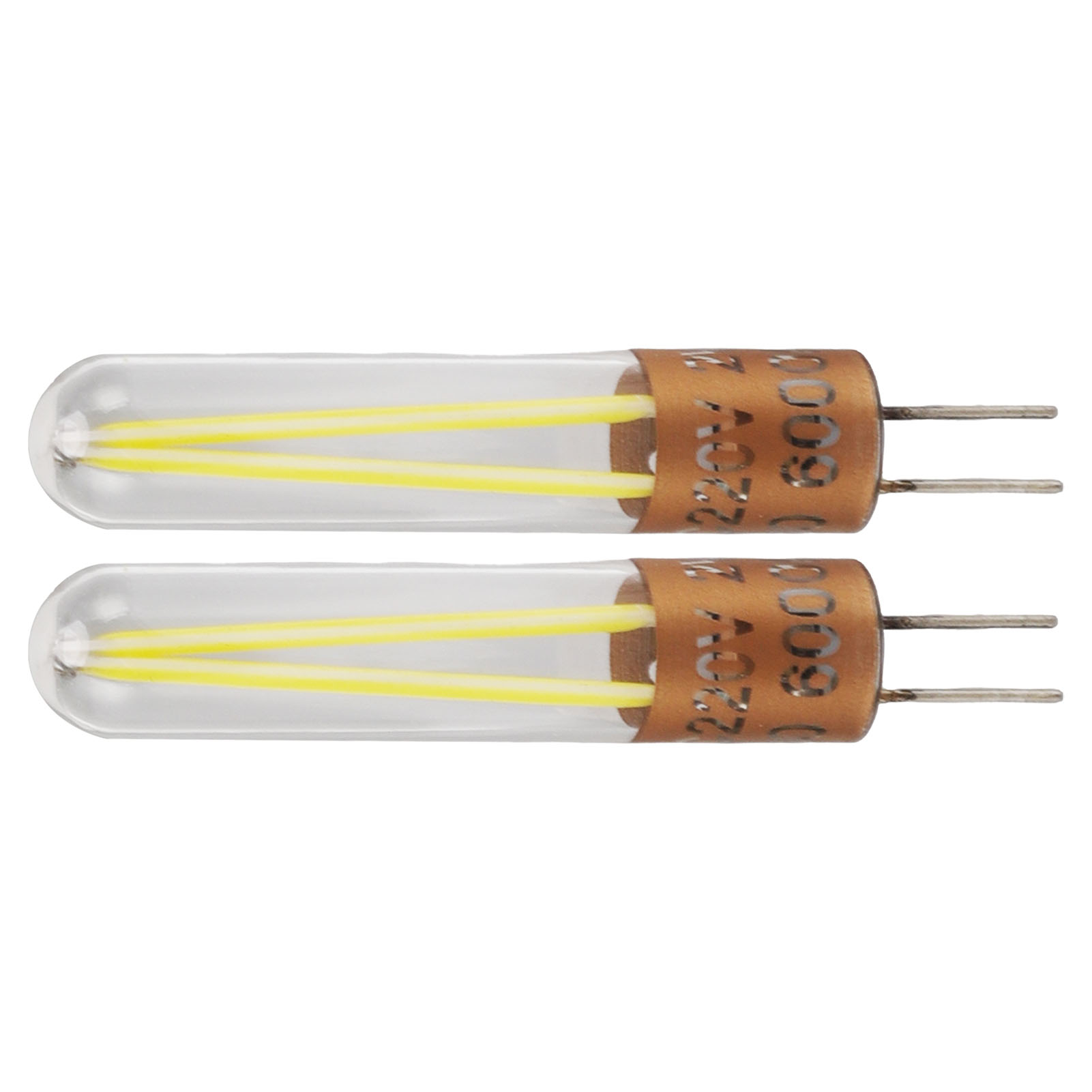 G4 2w 6000k Kaltweiße Led-lampen, Beleuchtung Mit Hoher Farbwiedergabe, Glasröhre, Standard-g4-sockel, Ac220v
