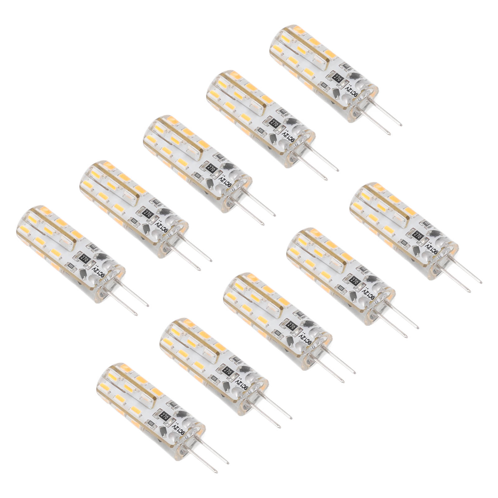 10er-pack G4 1,5w Dc12v Warmweiß 3000k 110lm Led-lampen Mit Stiftsockel, Für Möbel- Und Gartenbeleuchtung