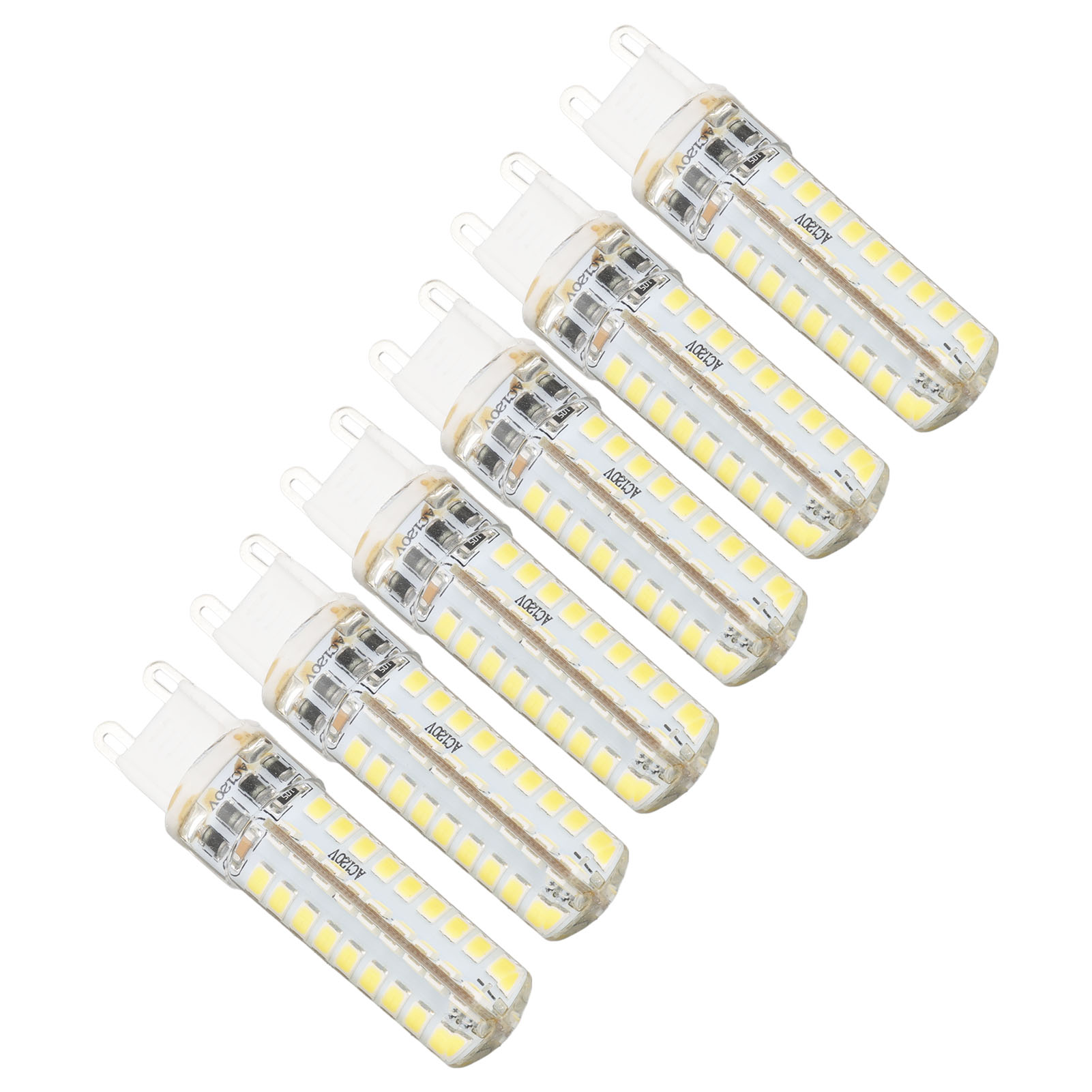6er-pack Dimmbare G9-led-lampen (450 Lm, 72 Leds, 5 W, 100–120 V) Für Die Heimbeleuchtung