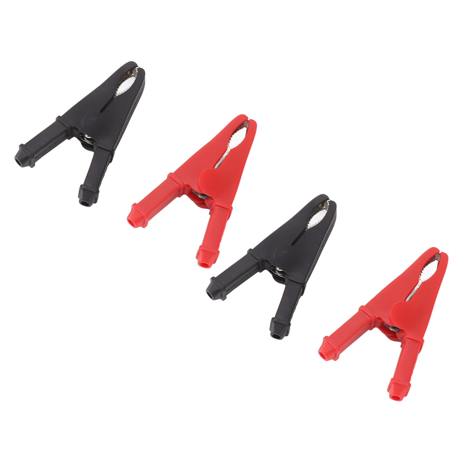 Set Mit 4 Vernickelten Krokodilklemmen, Hohe Leitfähigkeit, Niedriger Widerstand, Für Auto, Schule, 1000 V