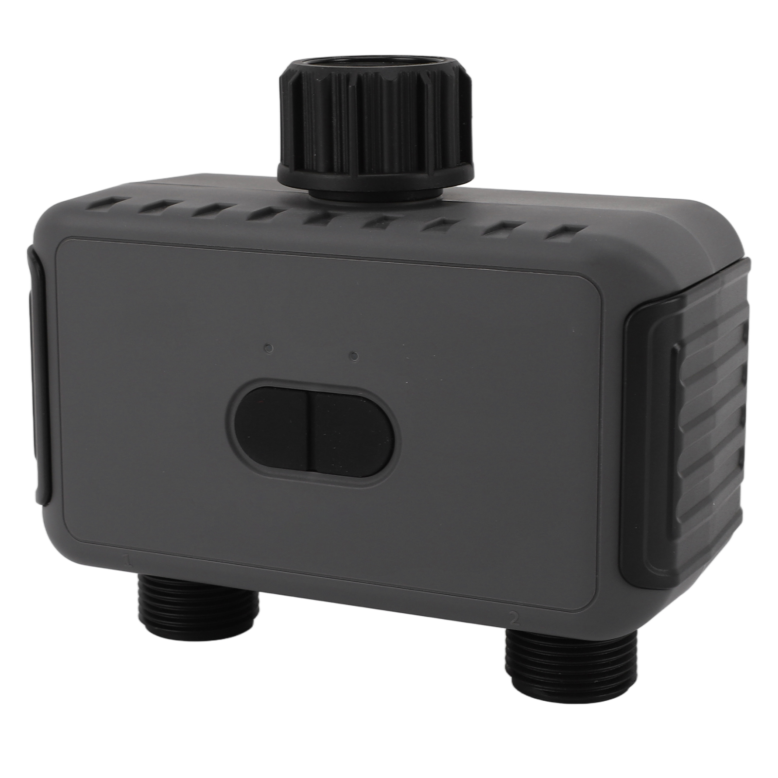 Ip55 Wasserdichter Intelligenter Bewässerungstimer, 2 Ausgänge, Drahtloser Bluetooth-wasserprogrammierer Für Den Garten, 3/4-zoll-npt-hahn, Externer Bewässerungstimer.