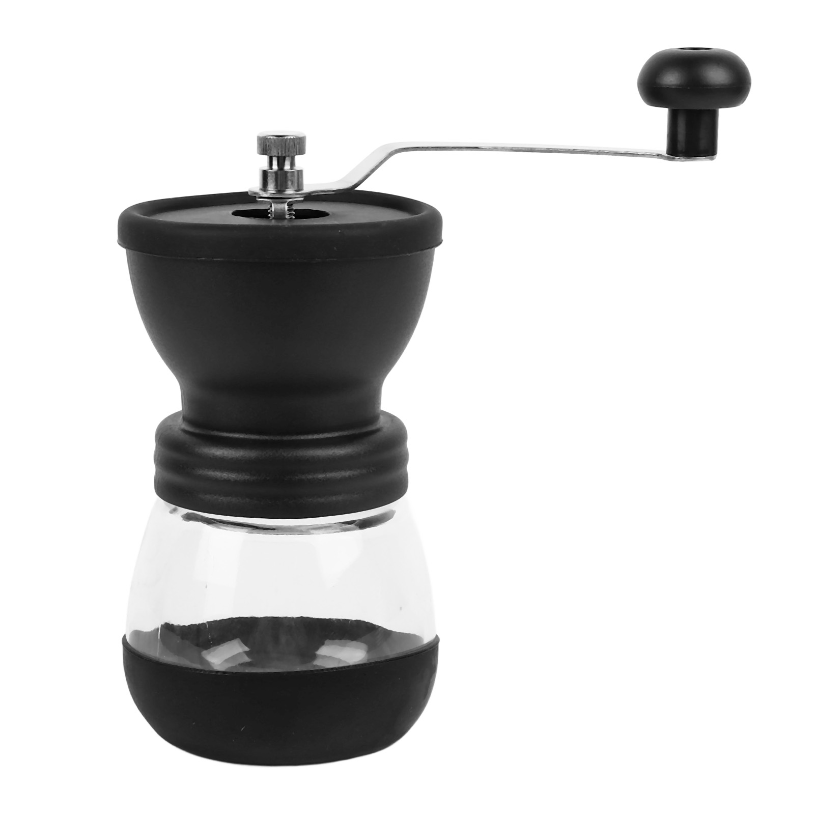 Tragbare, Manuelle Kaffeemühle Aus Edelstahl Und Silikon, Leicht Zu Reinigen, Robust Und Langlebig, Ideal Für Zuhause Und Unterwegs.