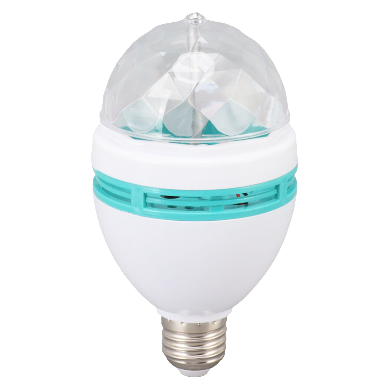 E26 Rgb-mehrfarben-lichterkette, Automatischer Farbwechsel, Stabil, Sicher, Abs/pc, Drehbar, Für Partys, Bars, Hochzeiten, 85–260 V