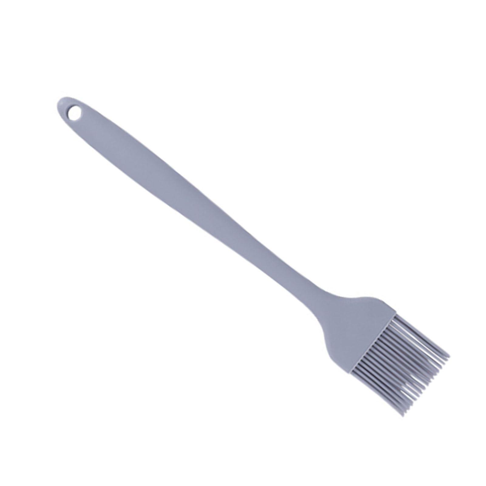 Abnehmbarer, Hitzebeständiger Küchenpinsel Aus Lebensmittelechtem Silikon, Ideal Zum Backen, Grillen, Kochen, Bestreichen Mit Öl, Butter, Soße Und Zum Braten Von Pute, Hellgrau