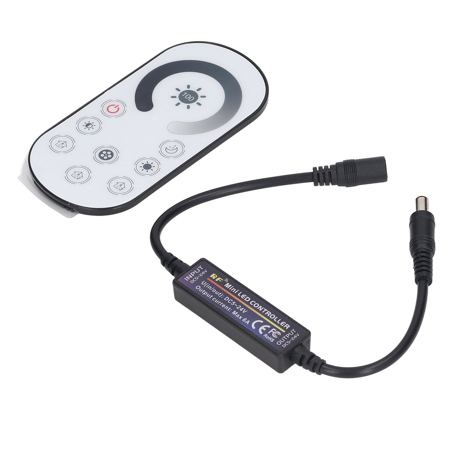 Kabelloser Rgb-led-dimmer-schalter Mit Touch-funktion, Dc 5-24v Konstantspannungs-lichtleisten-controller
