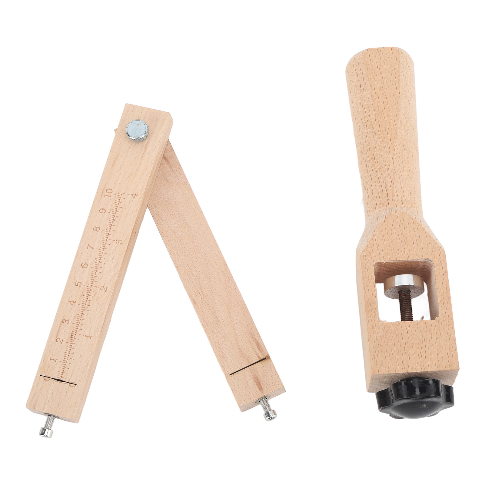 Verstellbarer Lederstreifenschneider, Handwerkzeug Mit Klinge Zum Schneiden Von Lederstreifen, Holzgriff, Präzisions-stirnbandschneider Für Diy-projekte