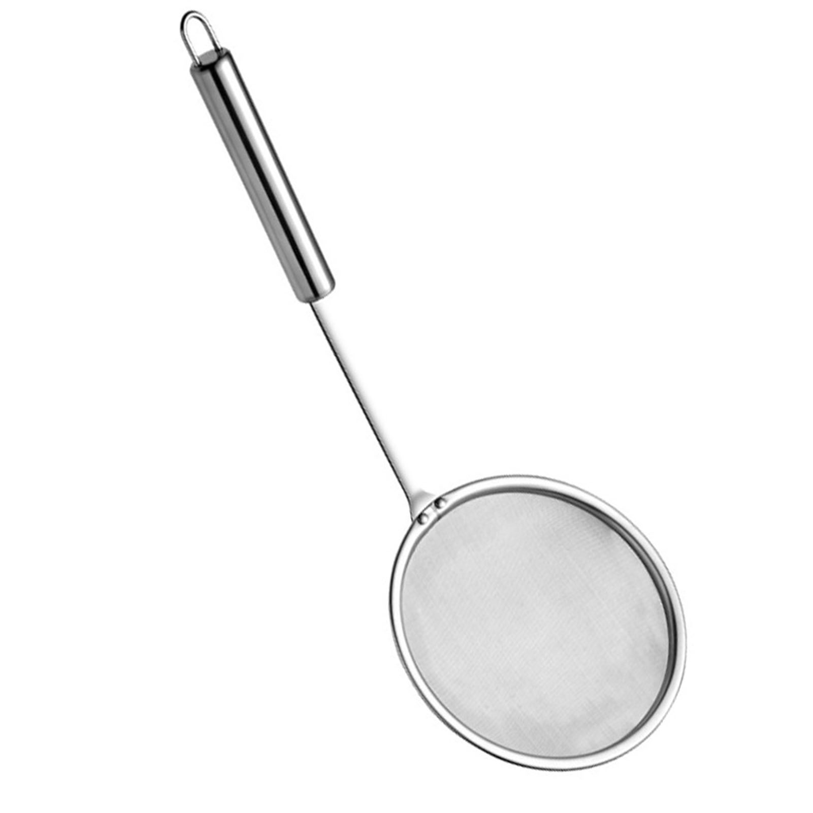 Fettabschöpflöffel Aus Edelstahl, Langes, Feines Sieb Für Töpfe, Entfernt Schaum Und Fett, Küchenutensil, 1 Stück