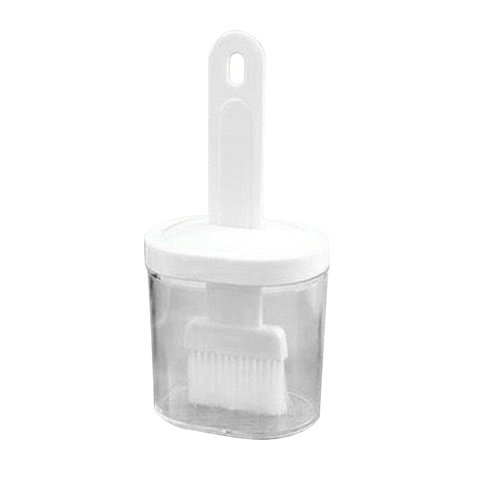 Integrierter Silikon-ölpinsel, Olivenölspender Mit Pinsel Zum Kochen, Backen, Grillen Und Marinieren, Weiß