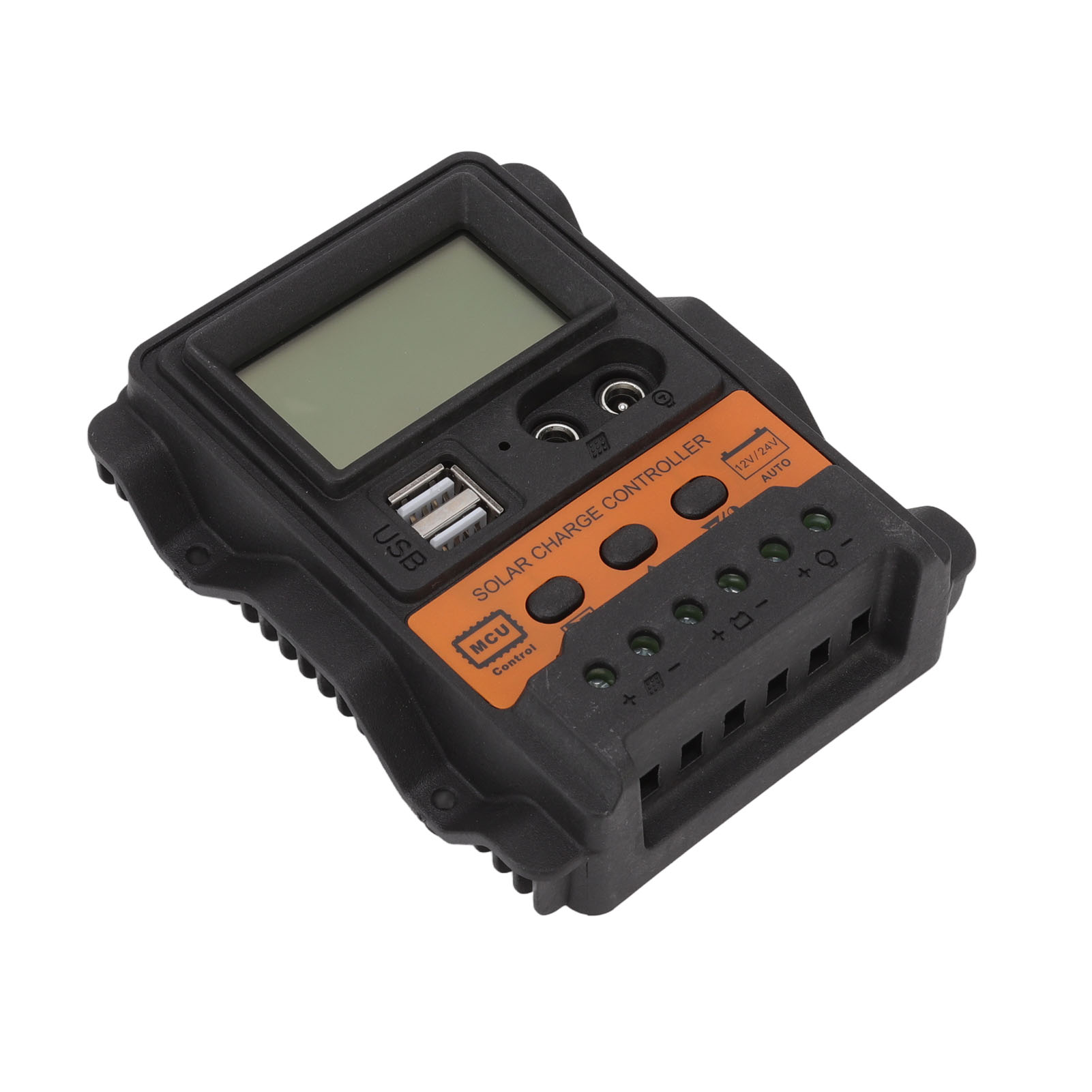 12v/24v 10a Pwm-solarladeregler Mit Zwei Usb-anschlüssen Und Lcd-bildschirm Für Photovoltaikmodule