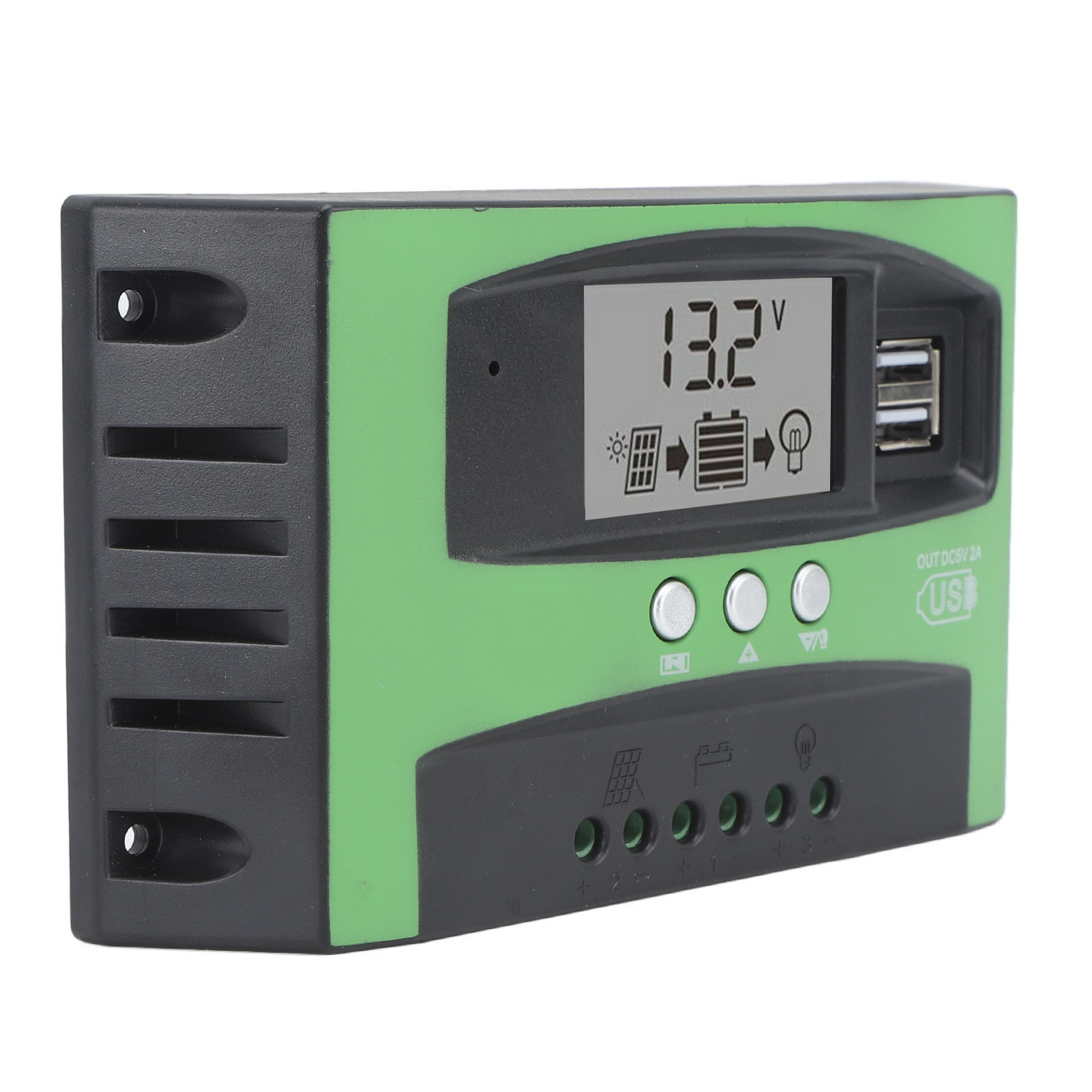 80a 12v/24v Mppt-solarladeregler Mit Zwei Usb-anschlüssen, Solarmodul Für Haushalt, Industrie Und Gewerbe