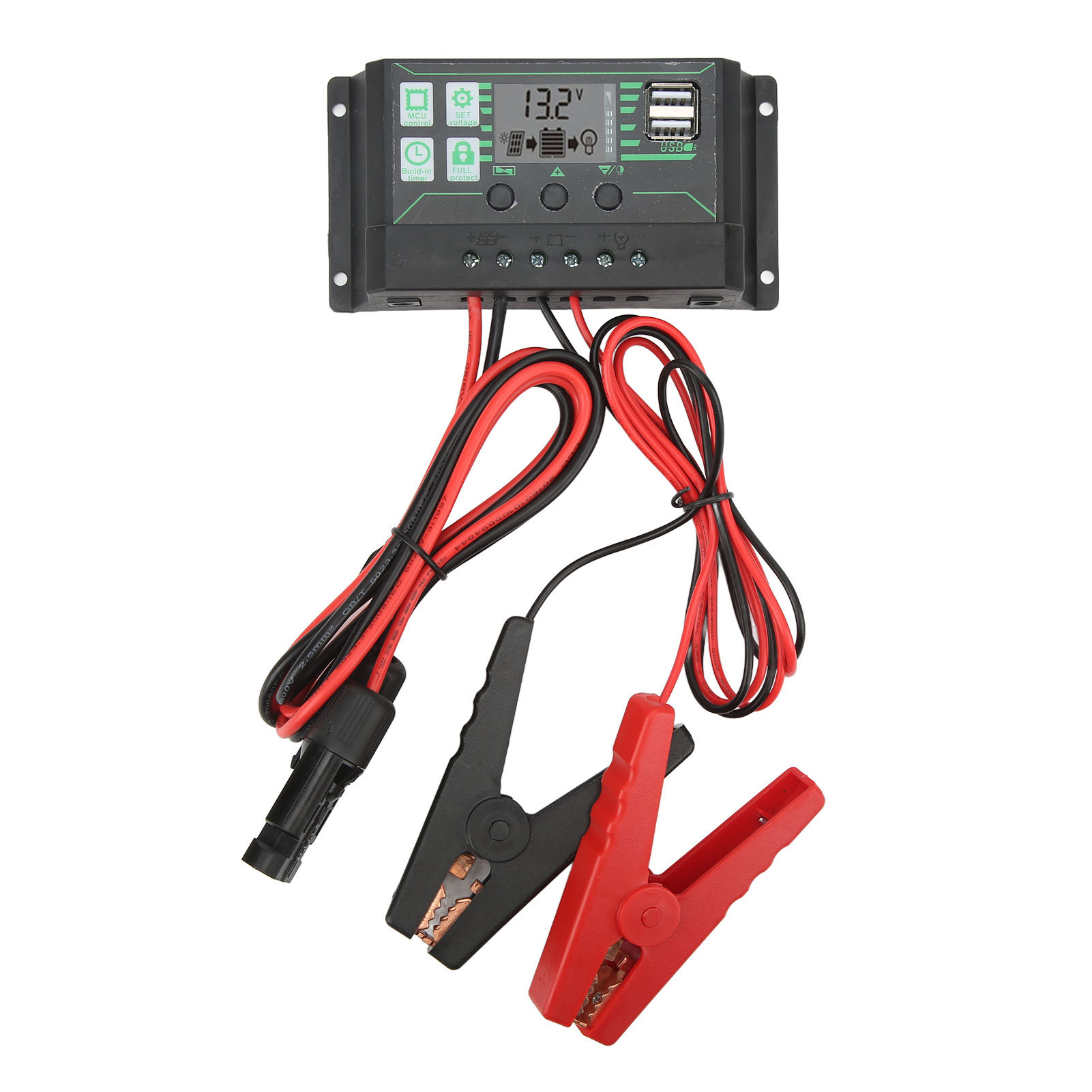 12v/24v 360w Mppt-solarladeregler Für Solarmodule Mit Einstellbaren Parametern Und Lcd-außendisplay