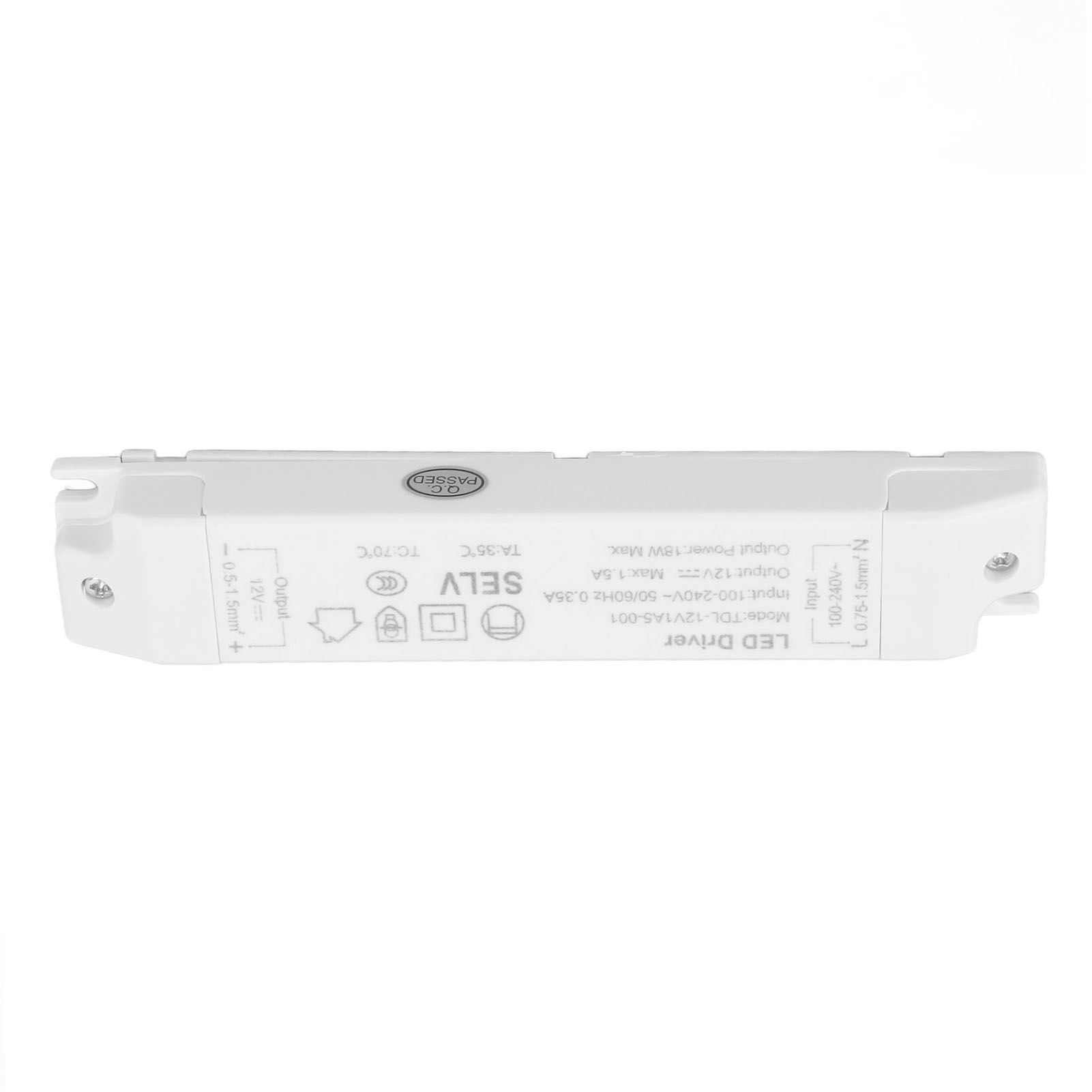 18-w-led-netzteil, 12-v-dc-transformator (1,5 A), Abs-schutz, Mehrere Lichtquellen, Ac 100–240 V